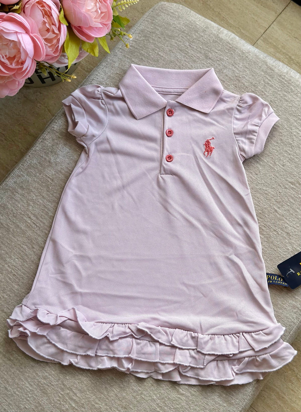 B3 RL Ruffles Dress - Primrose Pink