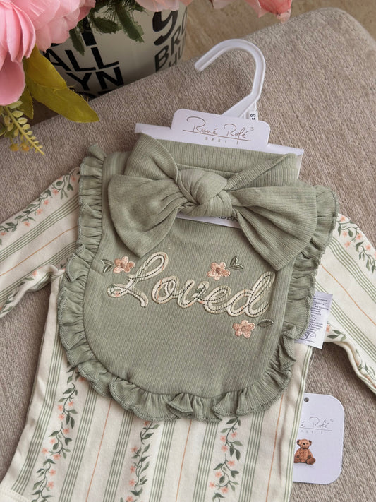 4pc Onesies Set “Loved”