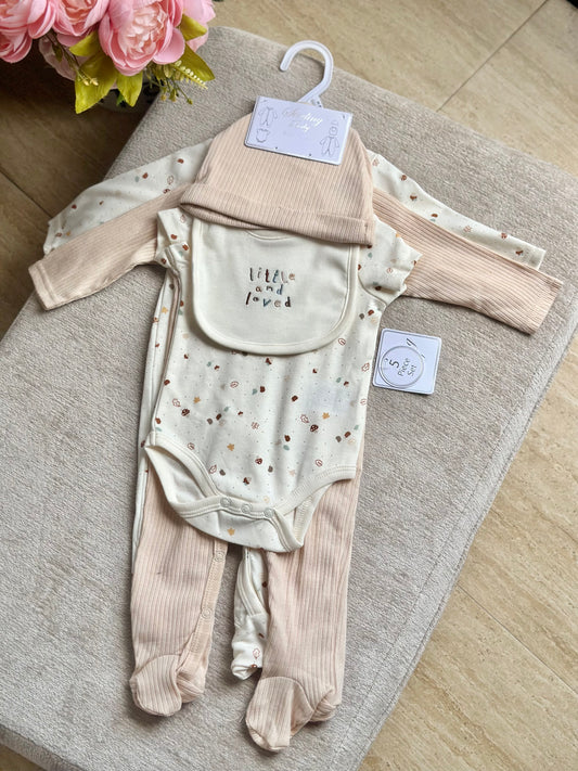 5pc Infant Set in Cream