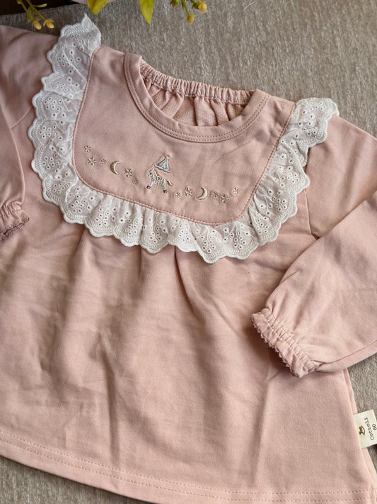 Cottoli Blouse - Nude Pink