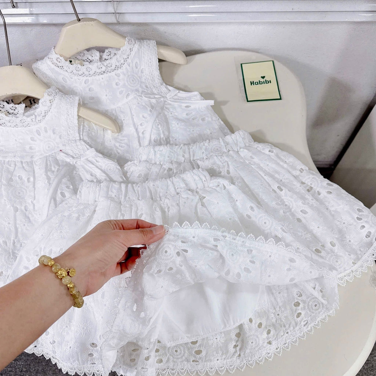 White Eyelet Summer Terno
