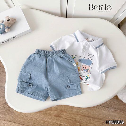 Bernie Collared Top and Short