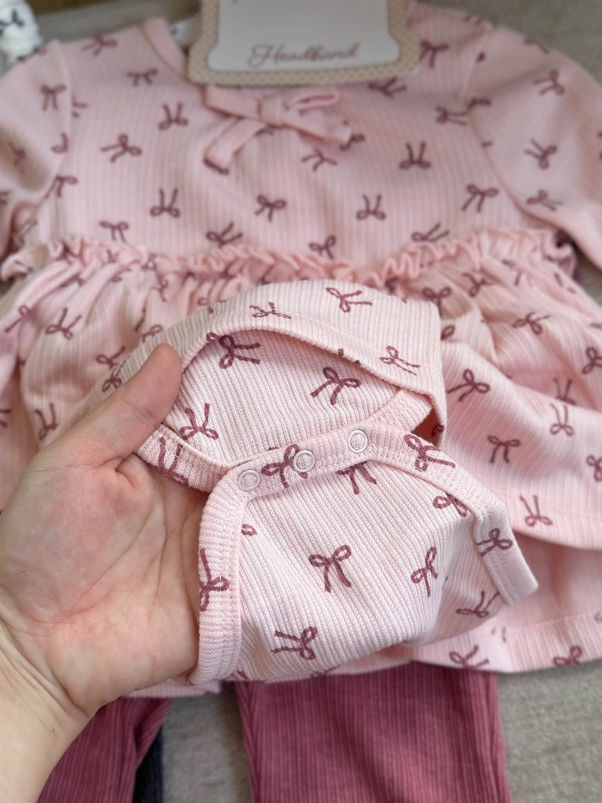 Long Sleeves Onesie Dress with Pants