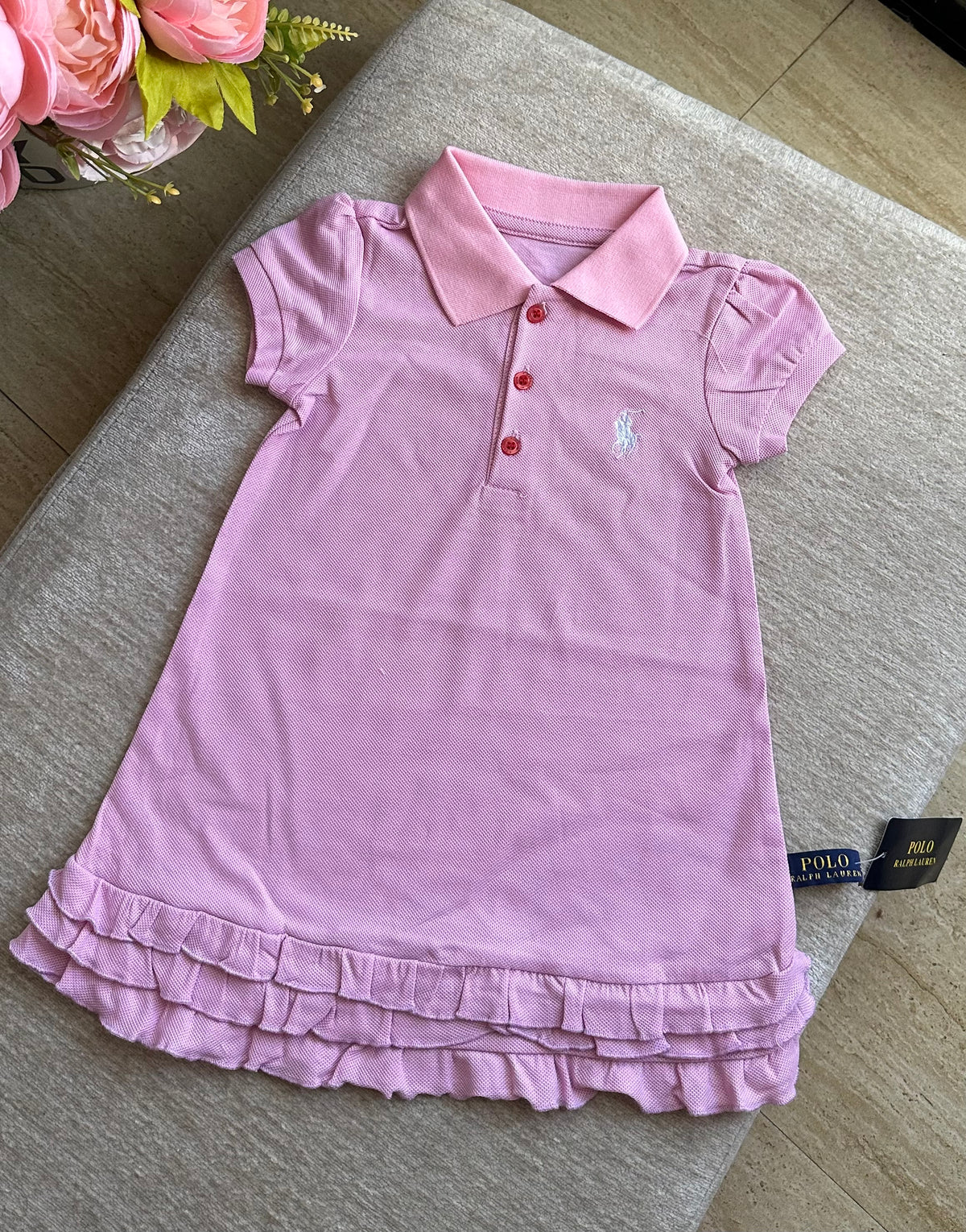 B3 RL Ruffles Dress -Lavender Pink