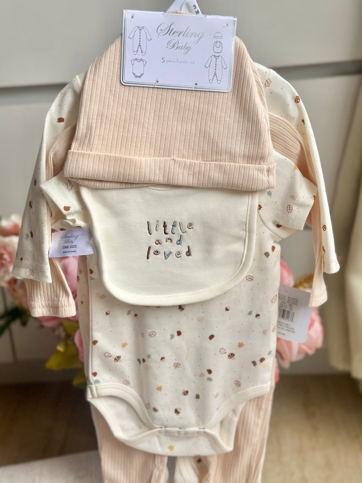 5pc Infant Set in Cream