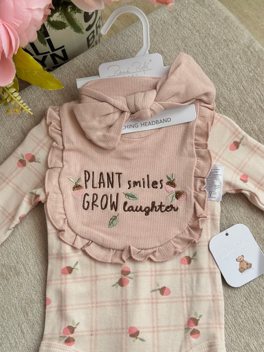 4pcs Onesies Set “Flesh Pink”