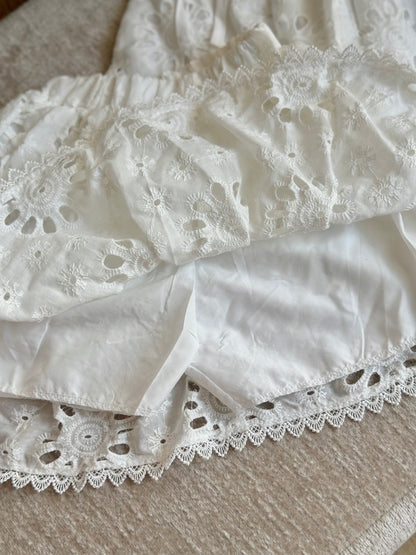 White Eyelet Summer Terno