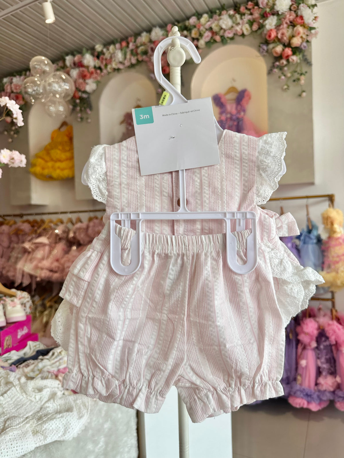 Gingham Summer Set Light Pink