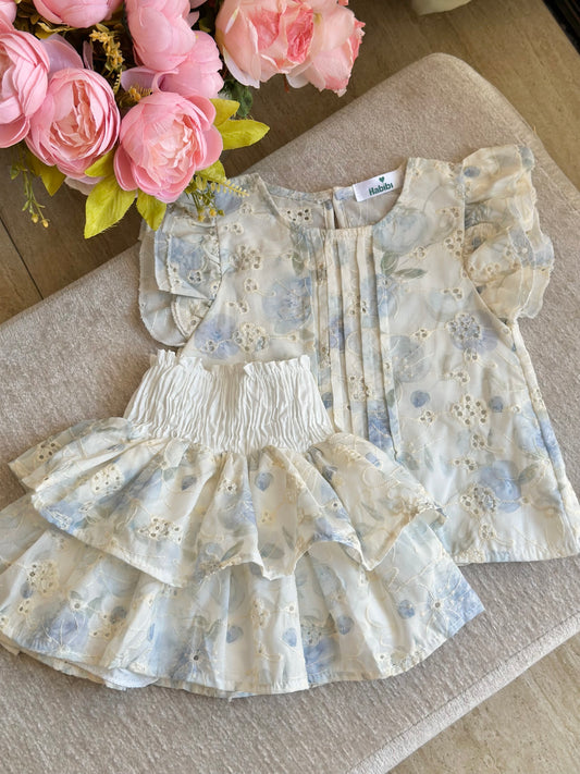 Floral Terno Blue