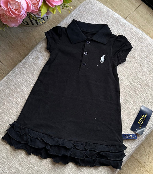 B3 RL Ruffles Dress - Plain Black