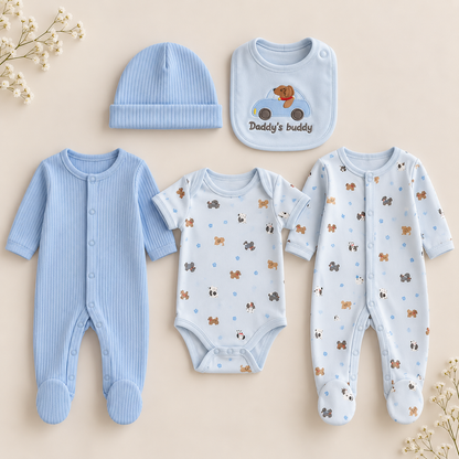 5pc Infant Set in Blue