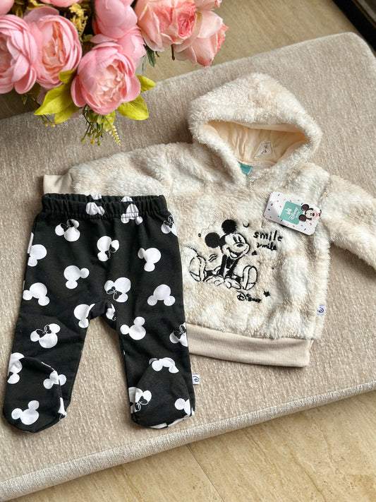 Mickey Fleece Jacket with Footed Pants