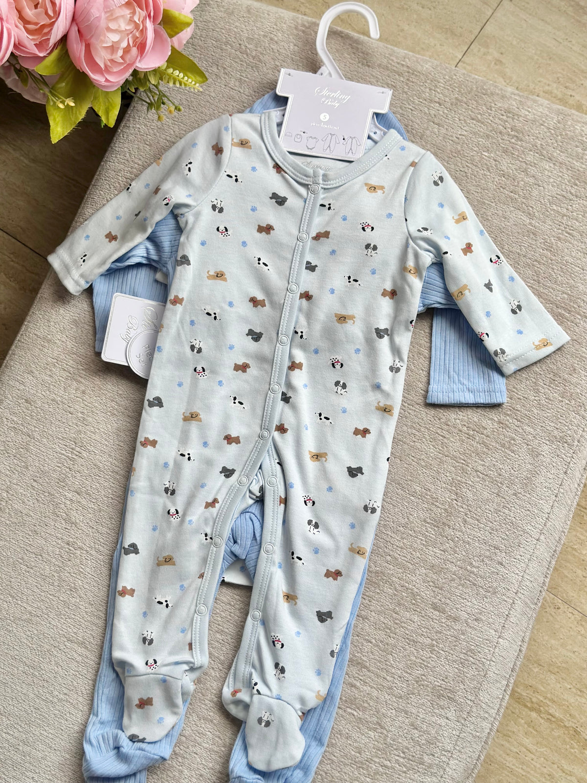 5pc Infant Set in Blue