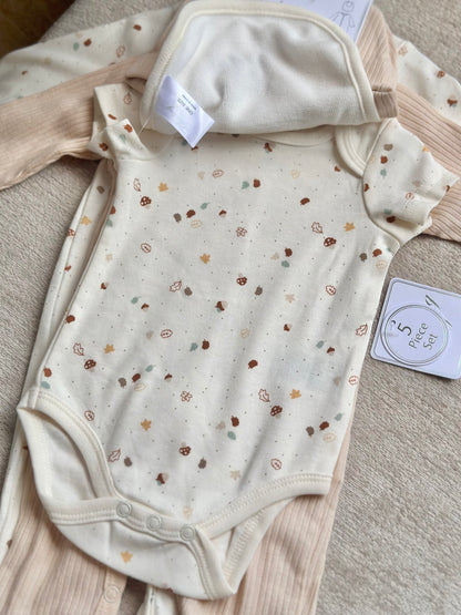 5pc Infant Set in Cream