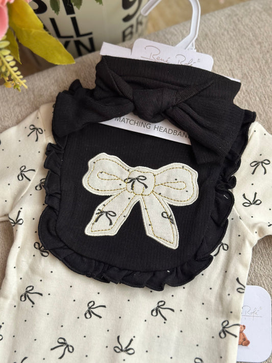 4pcs Onesies Set “Ribbon”