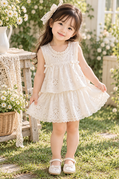 White Eyelet Summer Terno