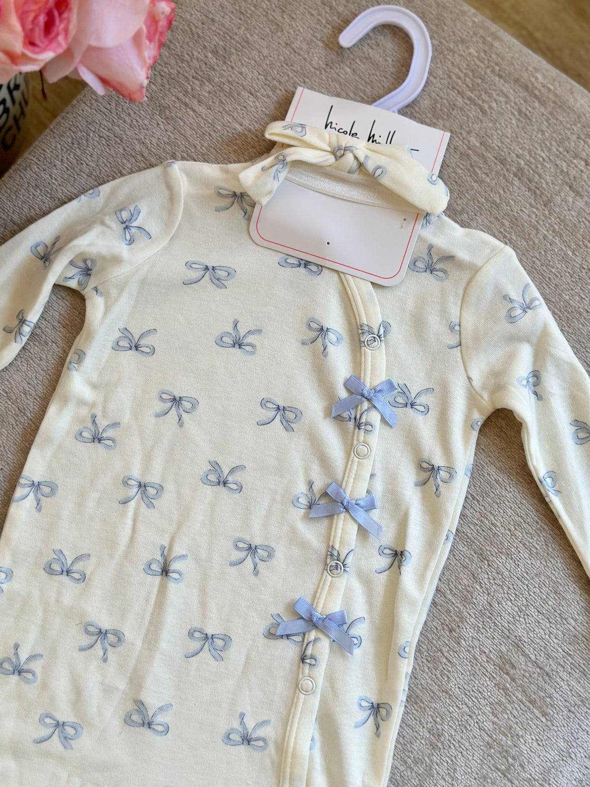 Nicole Miller Frogsuit with Headband “Blue Ribbon”