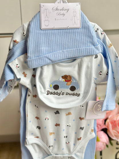 5pc Infant Set in Blue