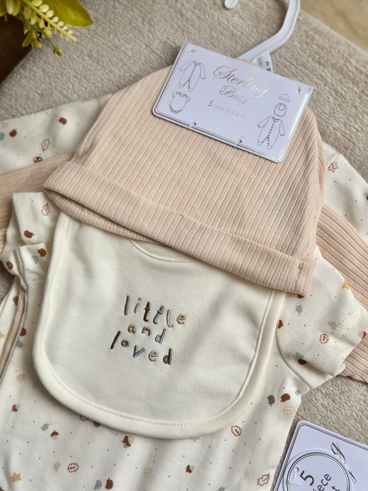 5pc Infant Set in Cream