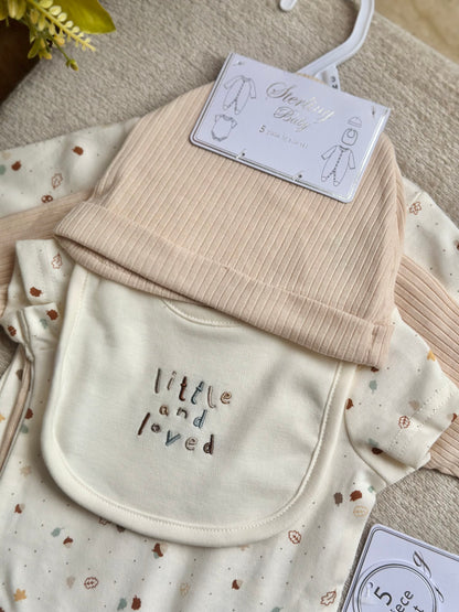 5pc Infant Set in Cream