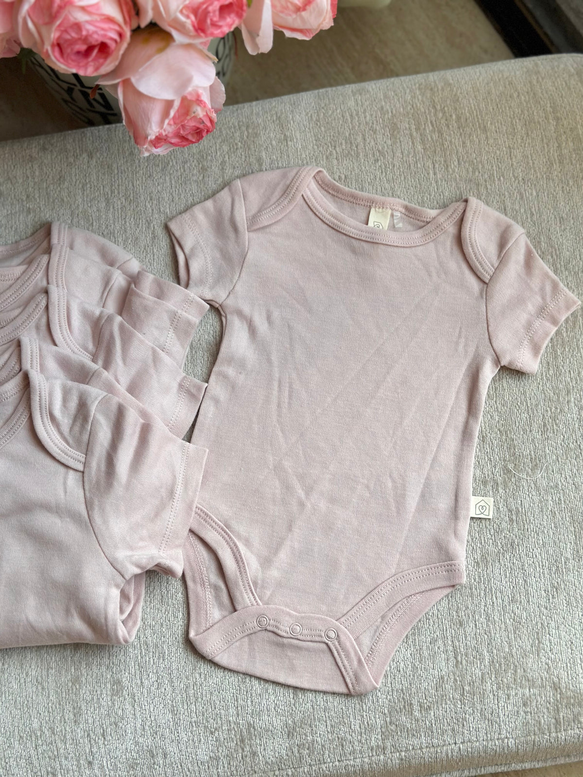 Snug Plain Blush Pink Onesie
