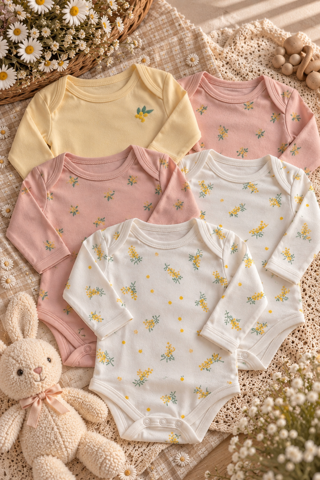 Mamas and Papas 5pc Long Sleeves Onesie