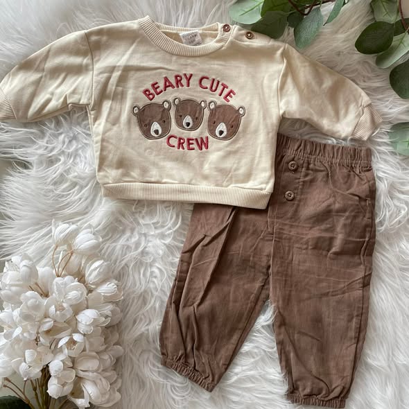 Bear Sweatshirt with Pants