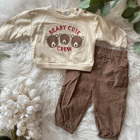 Bear Sweatshirt with Pants