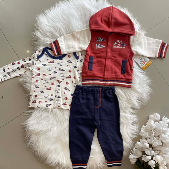 3pc Set with Longsleeve "Dept of Handsome"