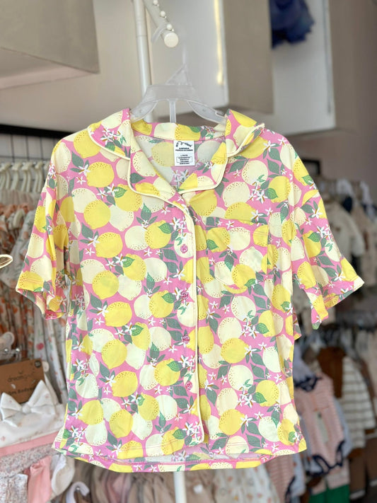 Cutesy Kids Shorts Sleepwear Lemon