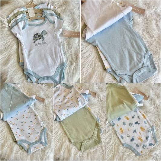5pc Onesie Set for Baby Boys Blue