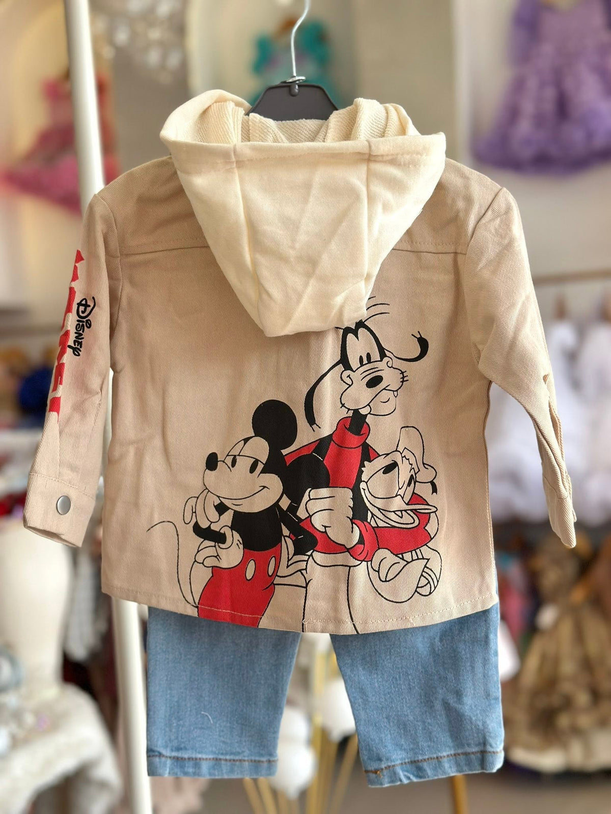 Mickey Jacket and Denim Pants