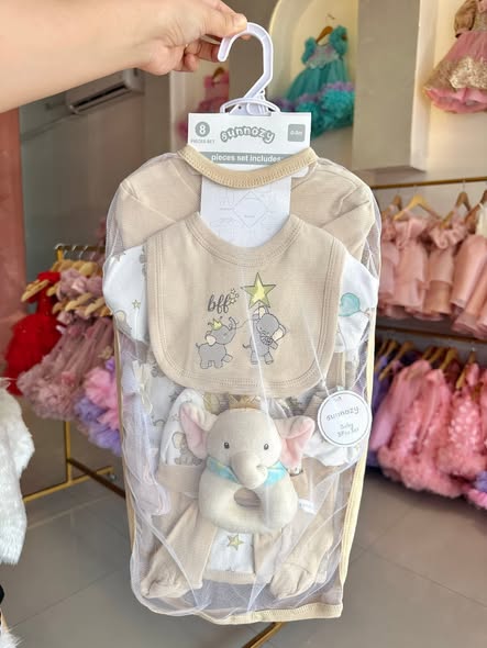 Sunnozy Newborn Set Brown Elephant