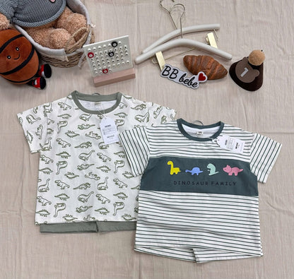 Dino Top and Short in Green