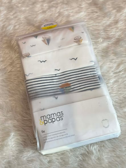 Mamas and Papas 5pc Short Sleeves Onesie
