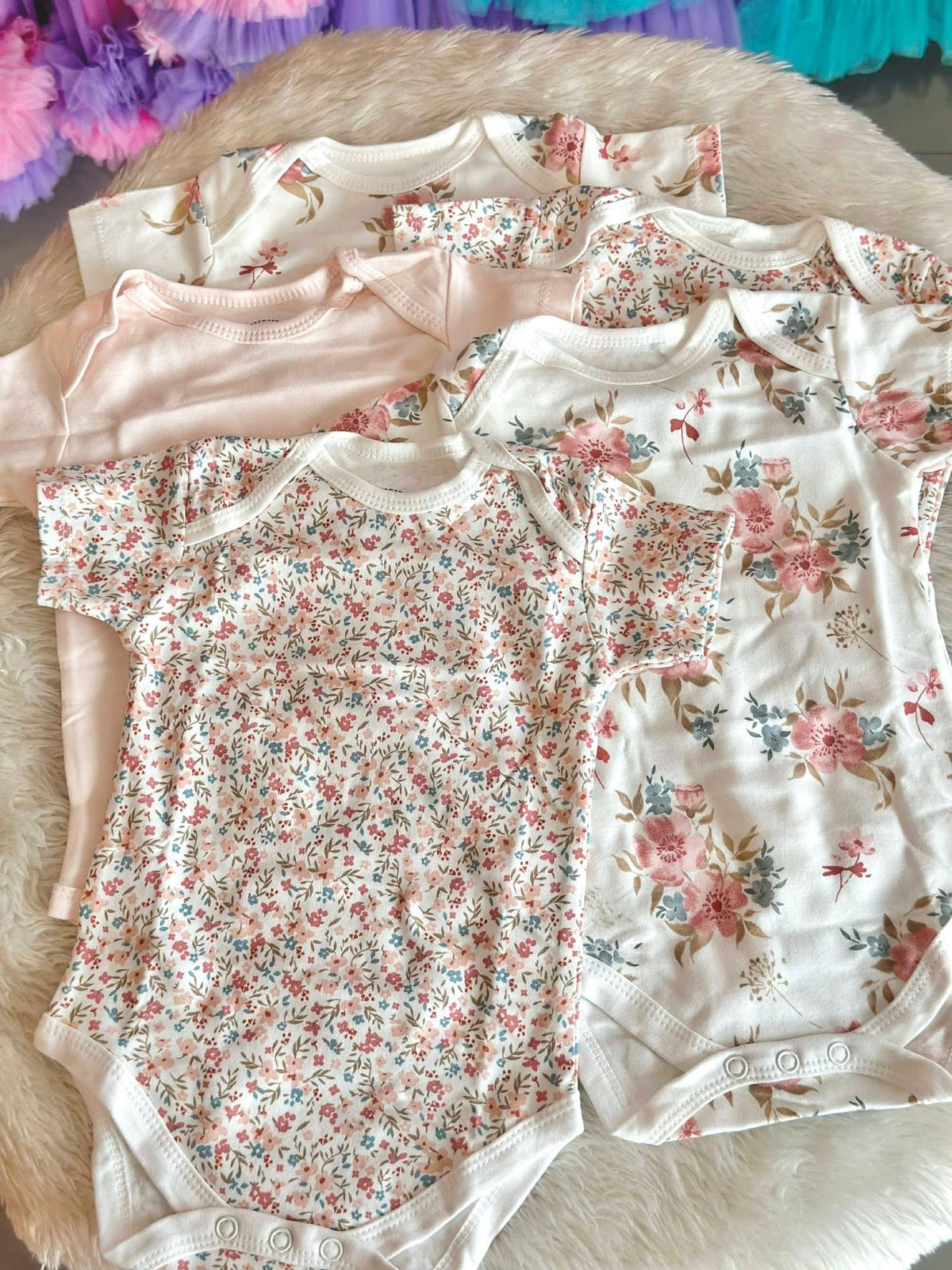 Mamas and Papas 5pc Short Sleeves Onesie
