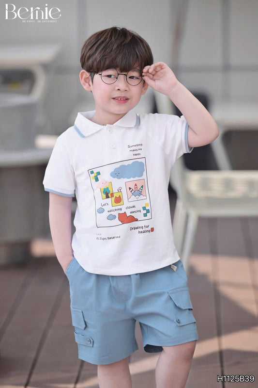 Bernie Collared Top and Short