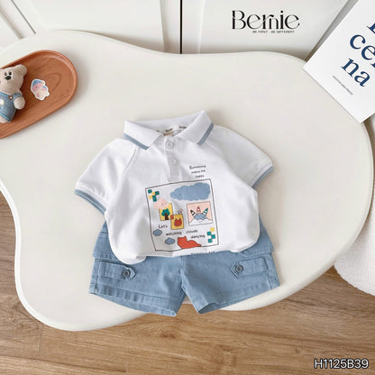 Bernie Collared Top and Short