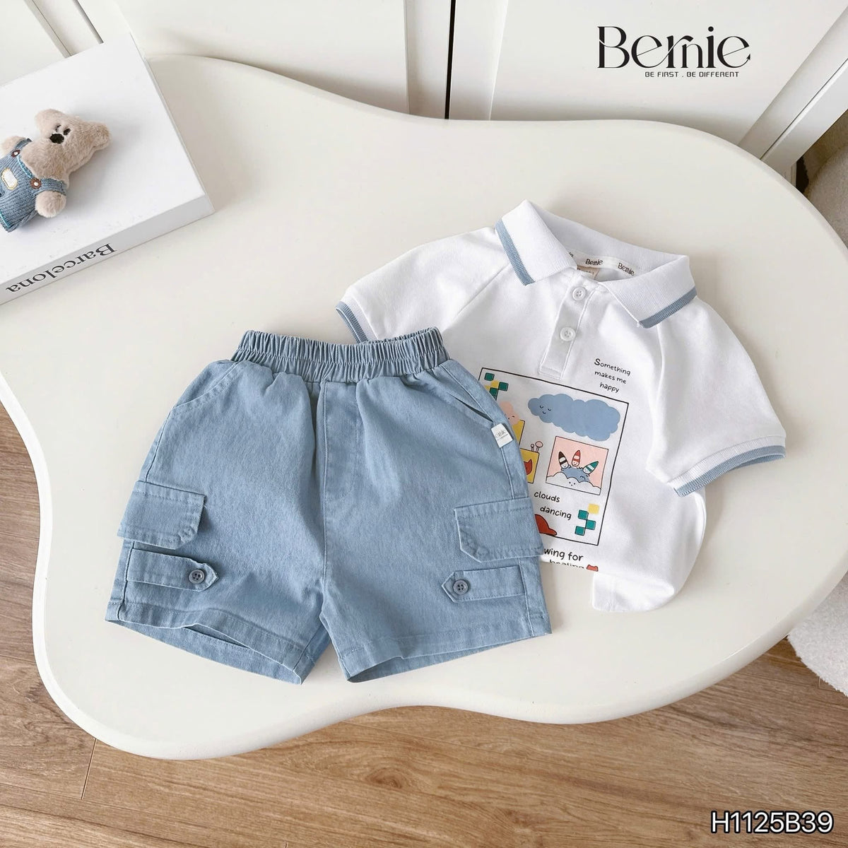 Bernie Collared Top and Short