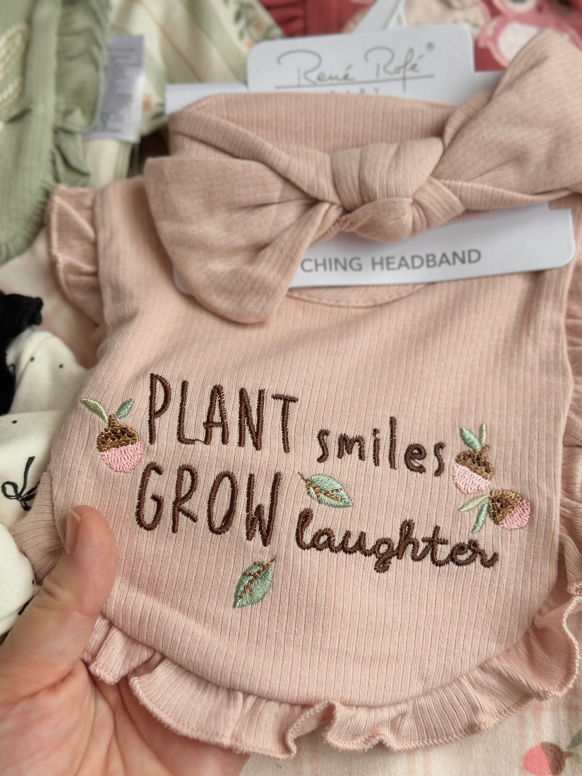 4pcs Onesies Set “Flesh Pink”