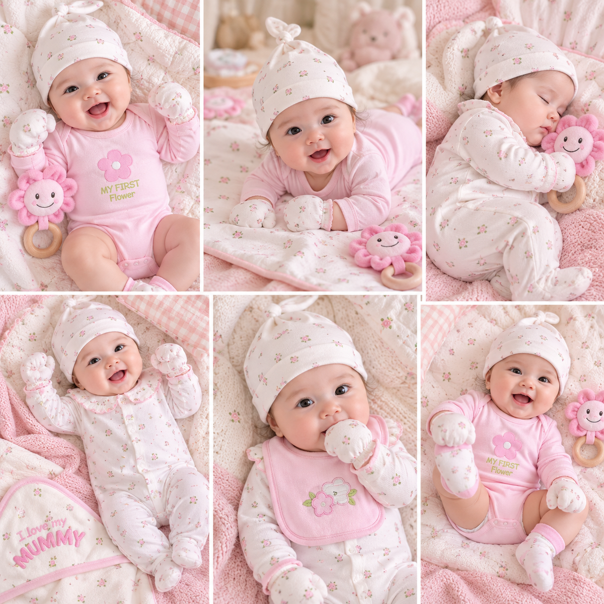Sunnozy Newborn Set Pink