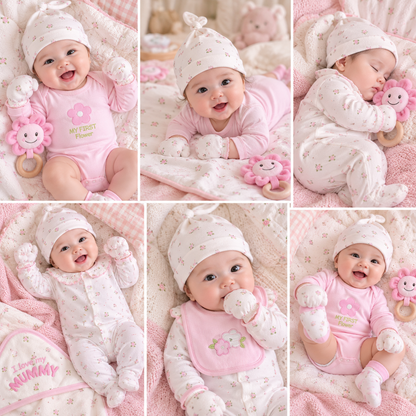 Sunnozy Newborn Set Pink