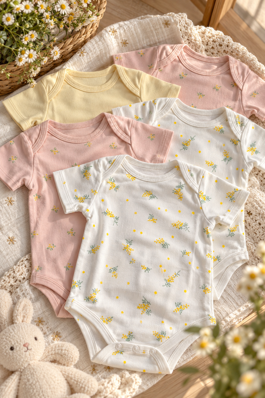 Mamas and Papas Short Sleeves Onesie 5pc Set