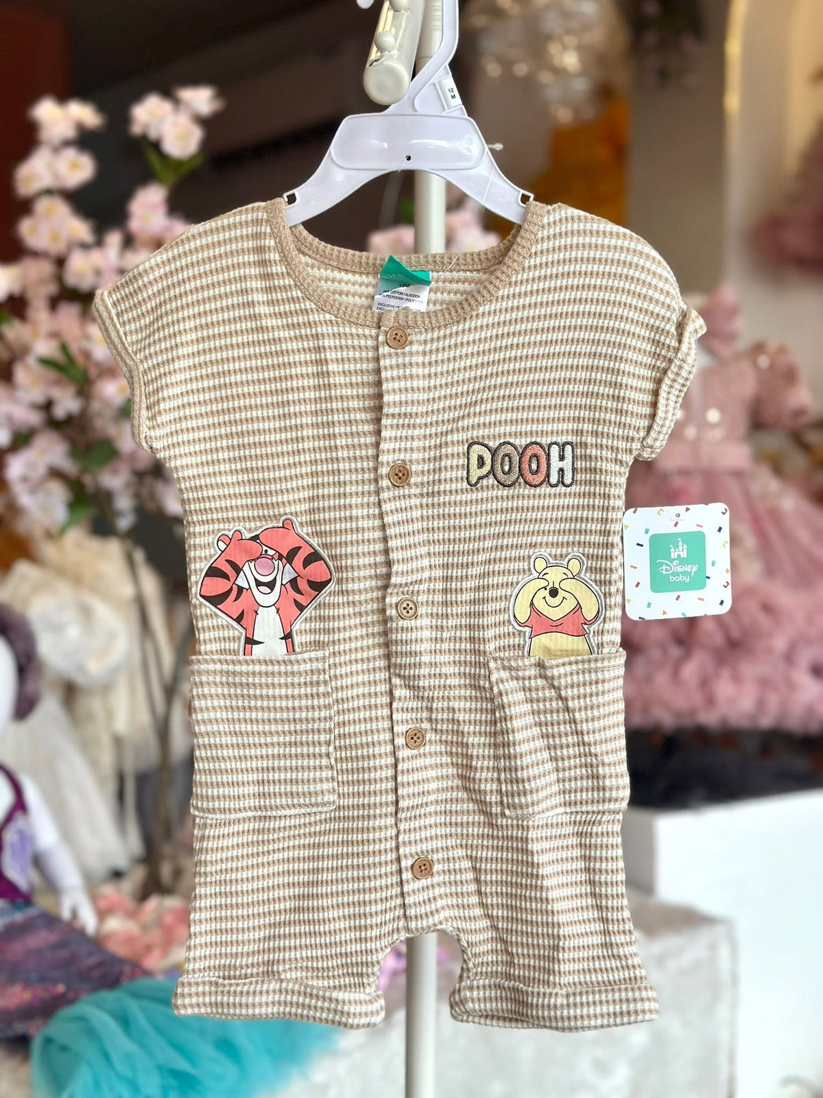 Pooh and Tigger Brown Romper