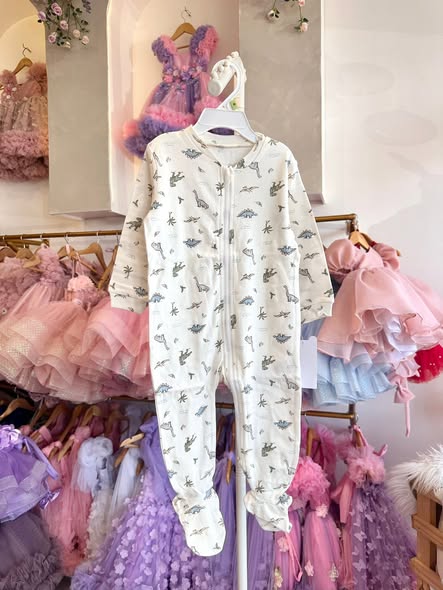 Pekkle Footed Frogsuits "Dinosaur'