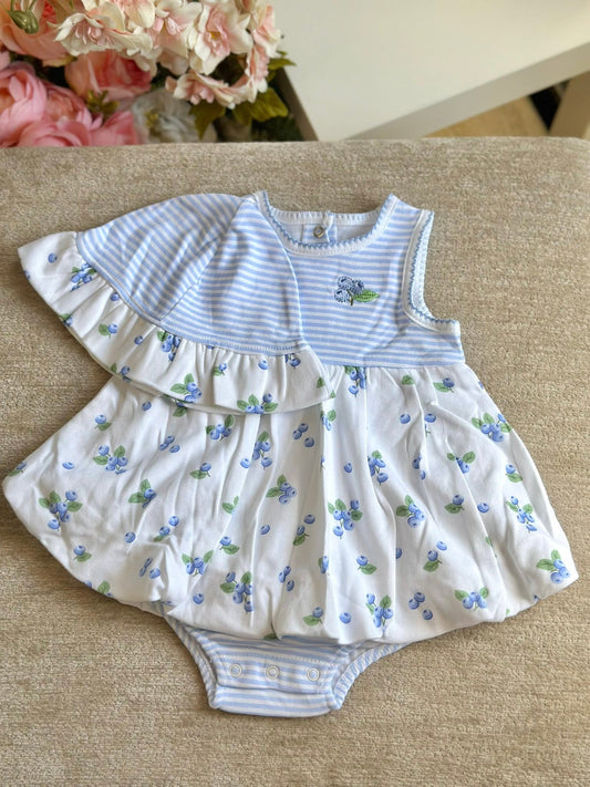 Little Me Blueberry Onesie Balloon Dress