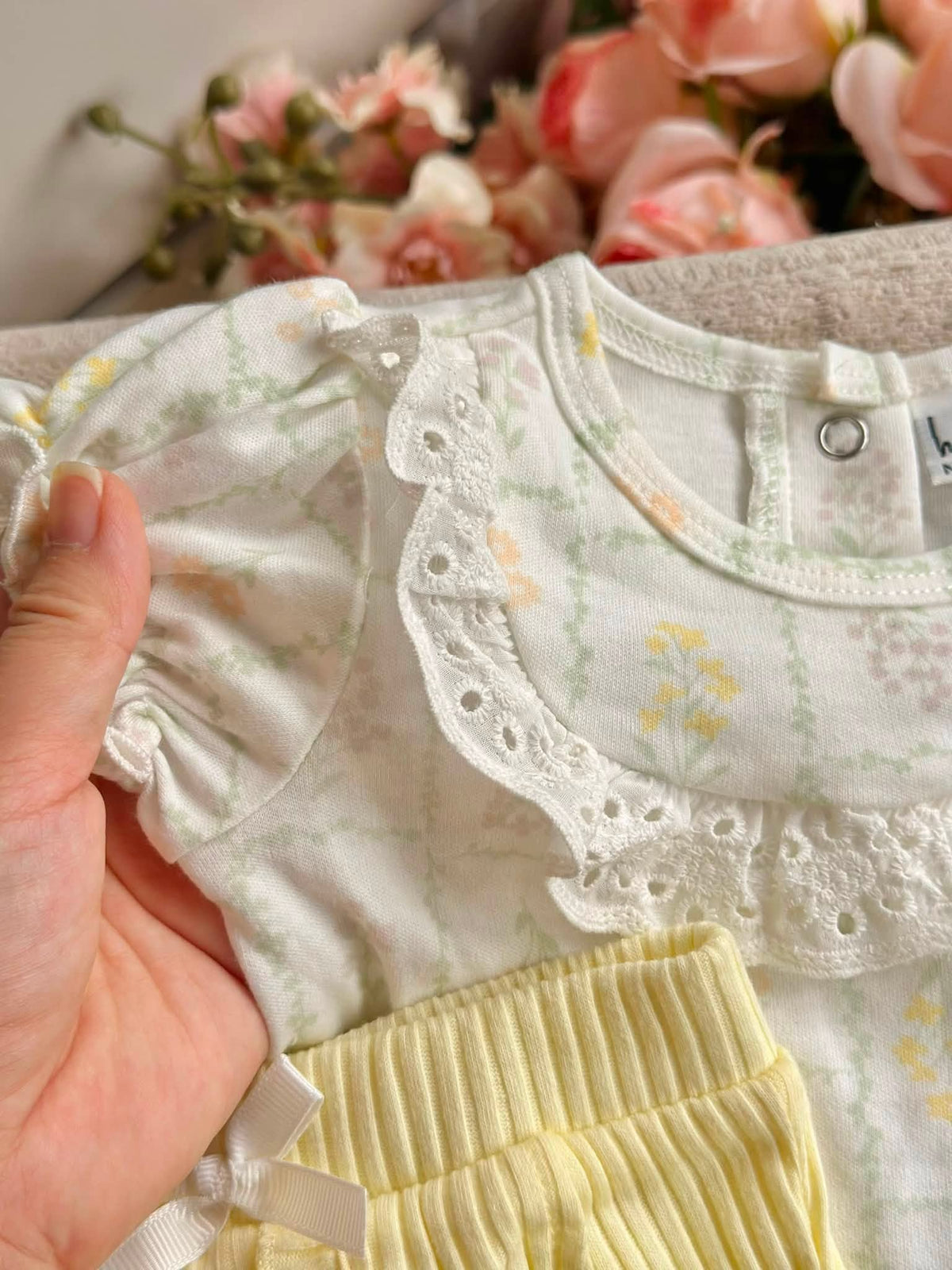 Nicole Miller Onesie and Leggings in Yellow