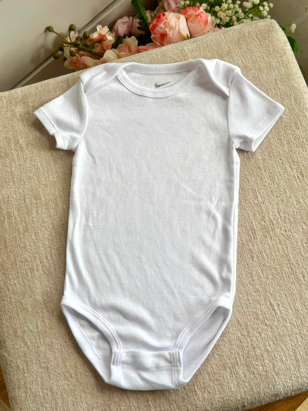 Nike Plain White Onesie