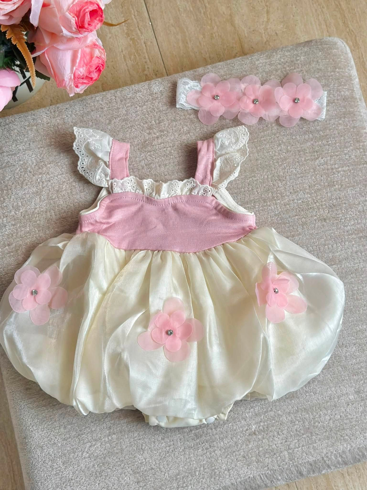 Pink Flower Dainty Dress