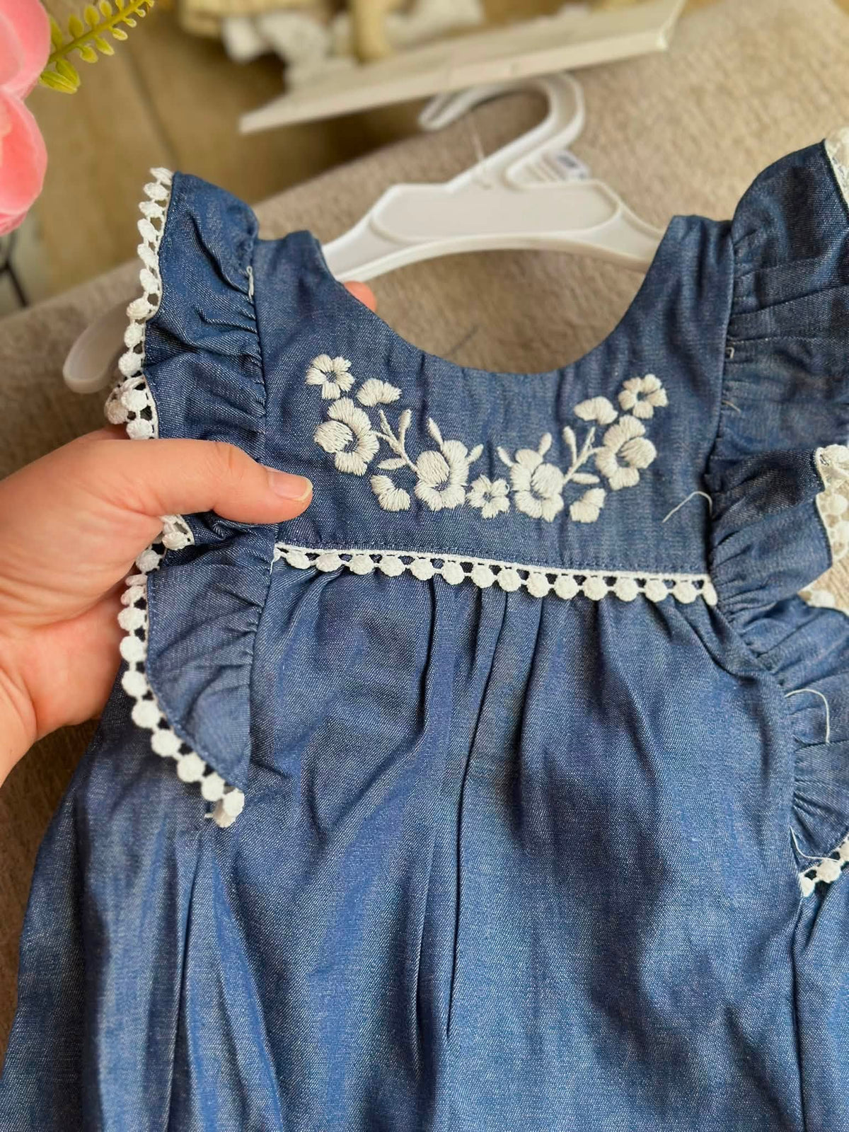 RZ Denim Jumpsuit with Bag and Hairclip